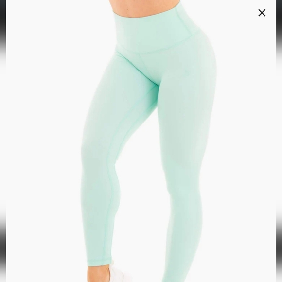 Ryderwear Pants - Ryderwear NKD High Waisted Leggings - Aqua